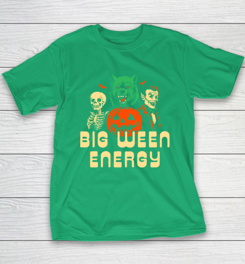 Funny Halloween Big Ween Energy Youth T-Shirt 4
