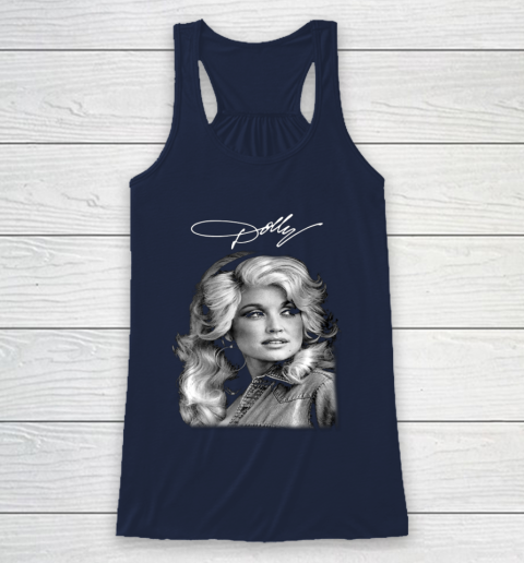 Dolly Parton Classic Vintage Signature Racerback Tank 8