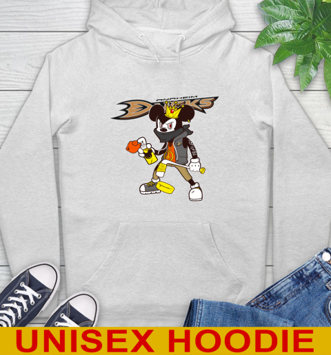Anaheim Ducks NHL Hockey Mickey Peace Sign Sports Hoodie