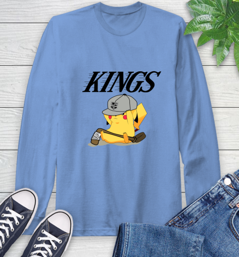 NHL Pikachu Hockey Sports Los Angeles Kings Long Sleeve T-Shirt 11