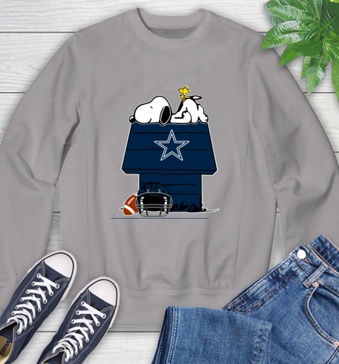 Dallas Cowboys NFL Football Snoopy Woodstock The Peanuts Movie Sweatshirt 5