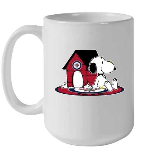 NHL Hockey Winnipeg Jets Snoopy The Peanuts Movie Shirt Ceramic Mug 15oz