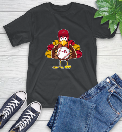 Atlanta Braves Turkey thanksgiving T-Shirt 2