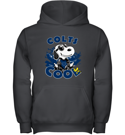 Indianapolis Colts Snoopy Joe Cool We're Awesome Youth Hoodie