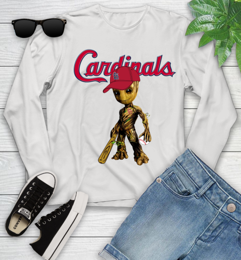 MLB St.Louis Cardinals Groot Guardians Of The Galaxy Baseball Youth Long Sleeve