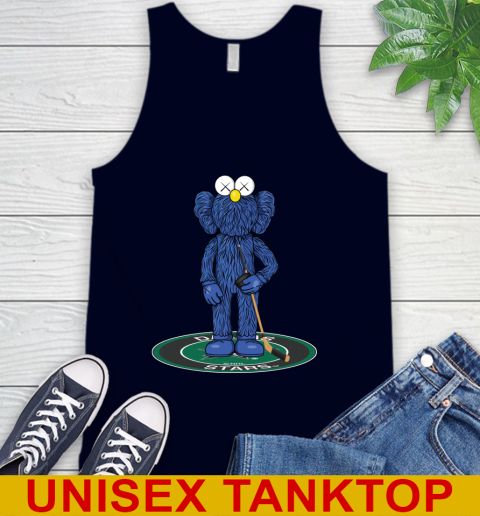 NHL Hockey Dallas Stars Kaws Bff Blue Figure Shirt Tank Top 3