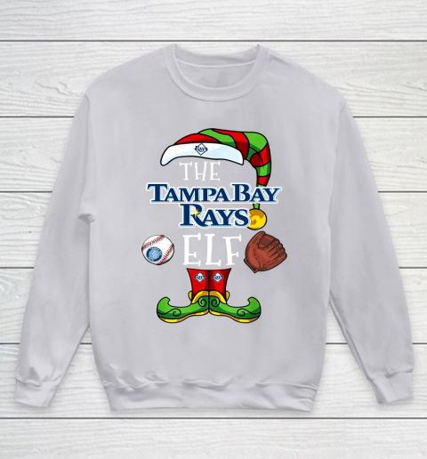 Tampa Bay Rays Christmas ELF Funny MLB Youth Sweatshirt 3