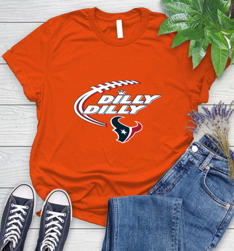 NFL Houston Texans Dilly Dilly Football Sports Women's T-Shirt 4
