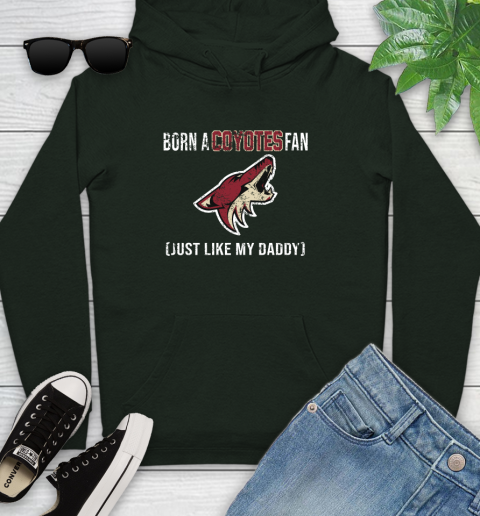 NHL Arizona Coyotes Hockey Loyal Fan Just Like My Daddy Shirt Youth Hoodie 12