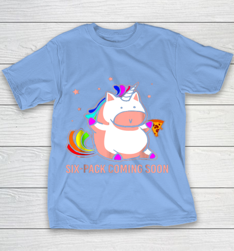 Unicorn Six Pack Funny Cute Shirt Coming Soon Fat Unicorn Youth T-Shirt 8