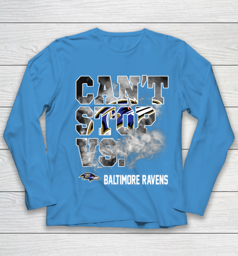 NFL Baltimore Ravens Can't Stop Vs Youth Long Sleeve 5
