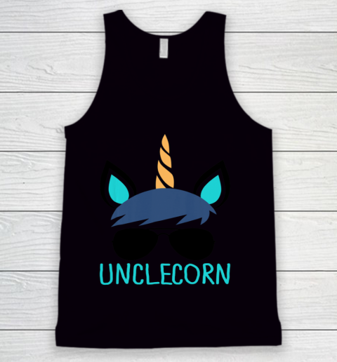 Mens Unclecorn Unicorn Uncle Tank Top