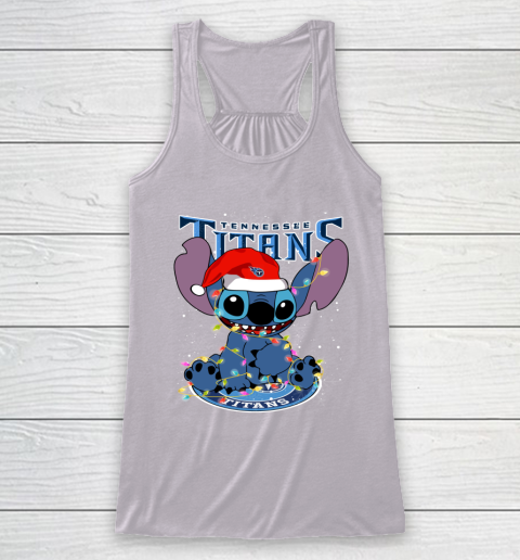 Tennessee Titans NFL Football noel stitch Christmas Racerback Tank 3