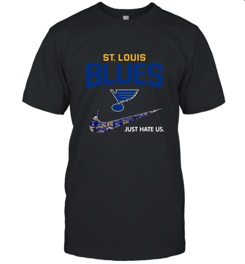 NHL Team St.Louis Blues x Nike Just Hate Us Hockey Unisex Jersey Tee