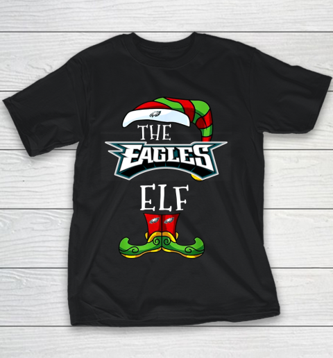 Philadelphia Eagles Christmas ELF Funny NFL Youth T-Shirt