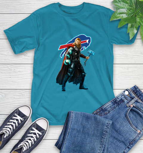 NFL Thor Avengers Endgame Football Buffalo Bills T-Shirt 8