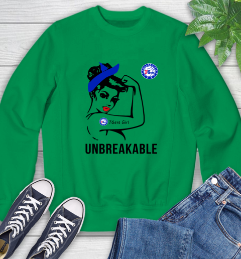 NBA Philadelphia 76ers Girl Unbreakable Basketball Sports Sweatshirt 4
