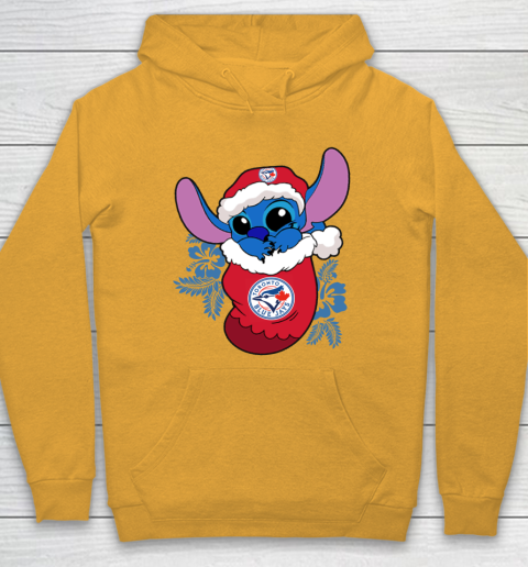 Toronto Blue Jays Christmas Stitch In The Sock Funny Disney MLB Hoodie 3