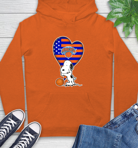 New York Knicks NBA Basketball The Peanuts Movie Adorable Snoopy Hoodie 5