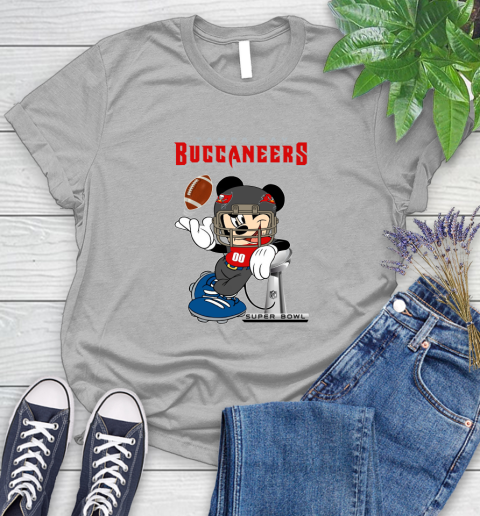 NFL Tampa Bay Buccaneers Mickey Mouse Disney Super Bowl Football T Shirt Women's T-Shirt 5