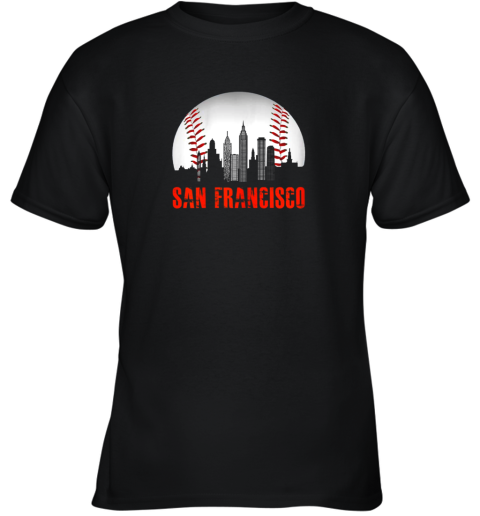 San Francisco Baseball Downtown Skyline Youth T-Shirt