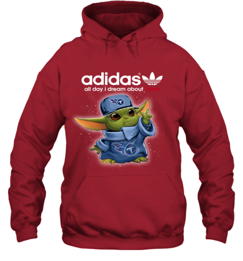 Baby Yoda Adidas All Day I Dream About Tennessee Titans 5vje baby yoda adidas all day i dream about tennessee titans hoodie 23 front red