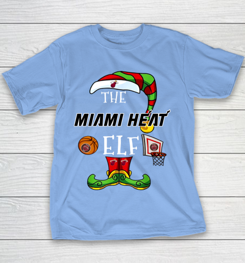 Miami Heat Christmas ELF Funny NBA Youth T-Shirt 8