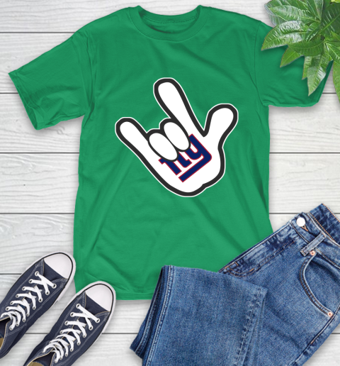 New York Giants NFL Football Mickey Rock Hand Disney T-Shirt 7