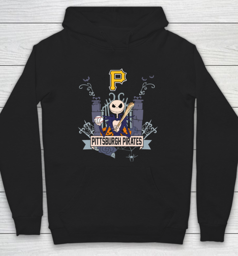 MLB Pittsburgh Pirates Baseball Jack Skellington Halloween Hoodie
