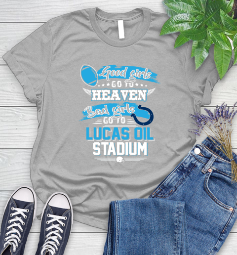 Indianapolis Colts NFL Bad Girls Go To Lucas Oil Stadium Shirt Women's T-Shirt - Image 6
