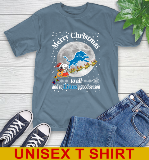 Detroit Lions Merry Christmas To All And To Lions A Good Season NFL Football Sports T-Shirt 8