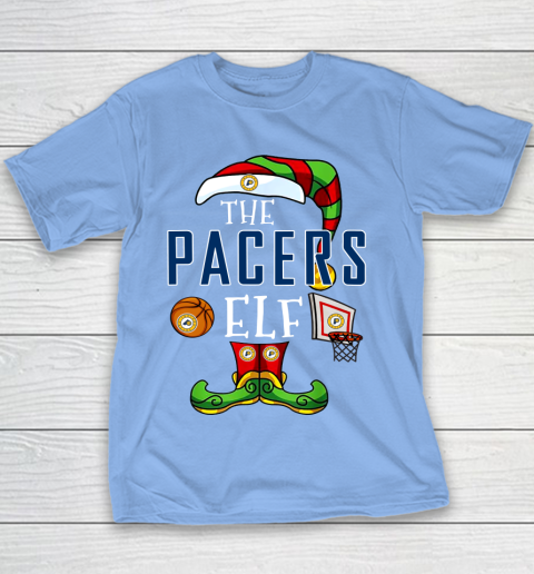 Indiana Pacers Christmas ELF Funny NBA Youth T-Shirt - Image 9