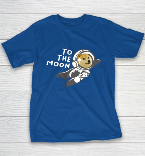 Dogecoin to the Moon Shirt Hodl Doge Coin Crypto Currency Youth T-Shirt 6