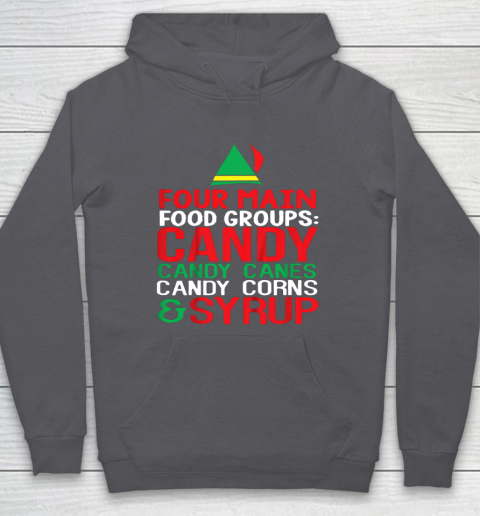4 Main Food Groups Elf Buddy Christmas Hoodie 4