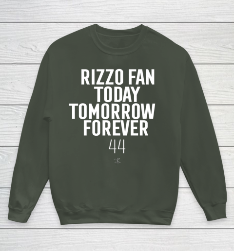 Anthony Rizzo Tshirt Fan Today Tomorrow Forever Gameday Youth Sweatshirt 8