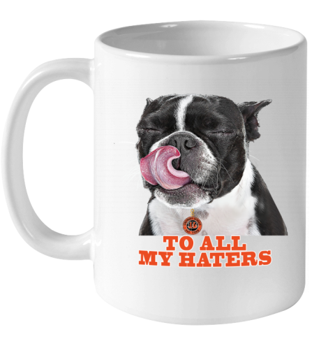 r9qr cincinnati bengals to all my haters dog licking ceramic mug 110 56 front white