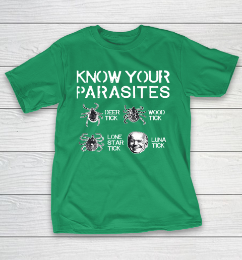 Know Your Parasites Funny Joe Biden Luna Tick T-Shirt 5