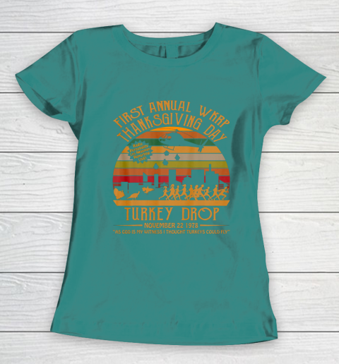 WKRP Thanksgiving Day Turkey Drop Women's T-Shirt 10