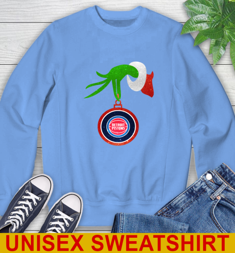 Detroit Pistons Grinch Merry Christmas NBA Basketball Sweatshirt 11