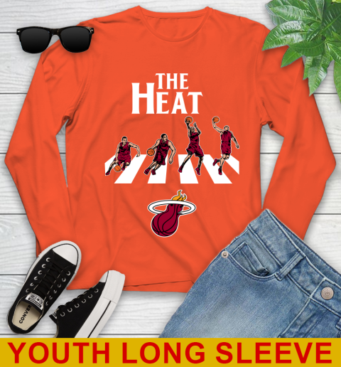 NBA Basketball Miami Heat The Beatles Rock Band Shirt Youth Long Sleeve 3