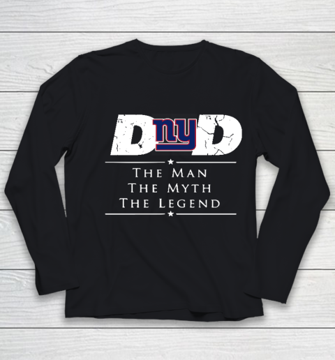 New York Giants NFL Football Dad The Man The Myth The Legend Youth Long Sleeve