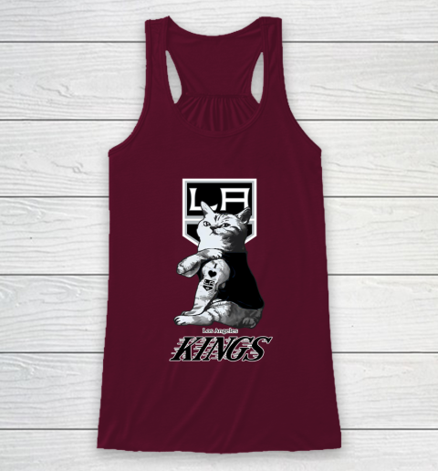 NHL My Cat Loves Los Angeles Kings Hockey Racerback Tank 2