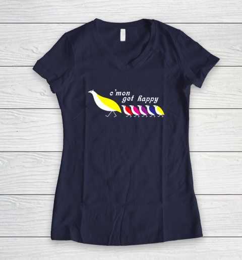 C'mon Get Happy Women's V-Neck T-Shirt 7