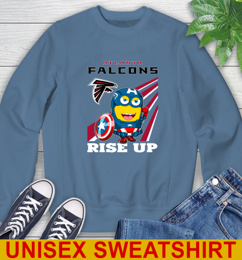 NFL Football Atlanta Falcons Captain America Marvel Avengers Minion Shirt Sweatshirt 10