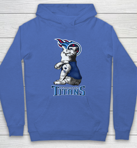 NFL Football My Cat Loves Tennessee Titans Hoodie 6