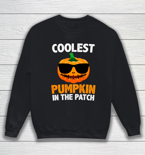 Coolest Pumpkin In The Patch Pumpkin Girls Sweatshirt