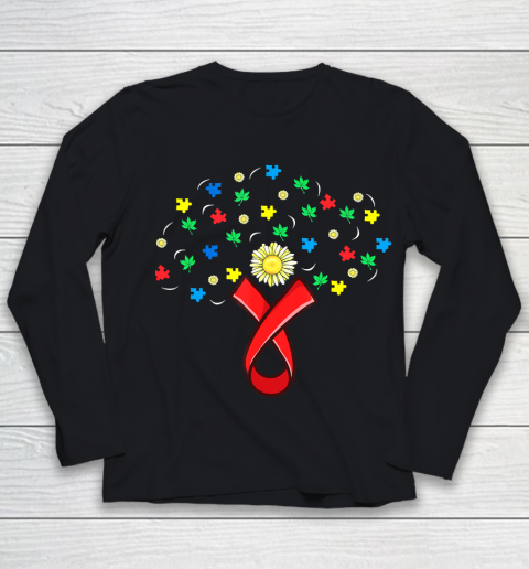 Autism Awareness Sunflower Youth Long Sleeve