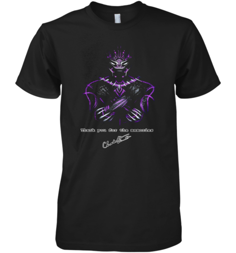 Actor Chadwick Boseman The Black Panther Marvel Premium Men's T-Shirt