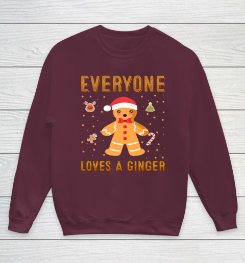 Everyone Loves A Ginger Funny Christmas Youth Sweatshirt 4
