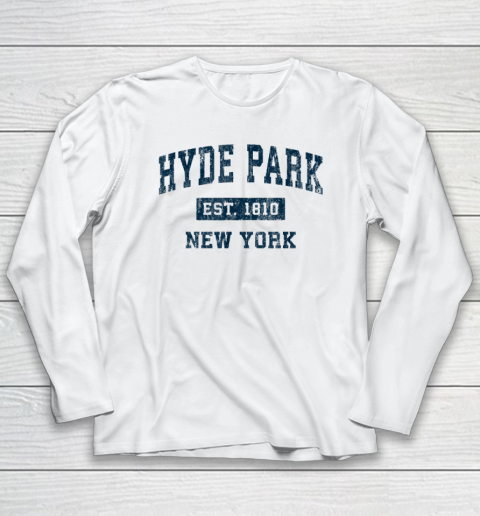 Hyde Park New York NY Vintage Long Sleeve T-Shirt